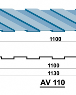 Tấm lợp tôn Austnam AV 110